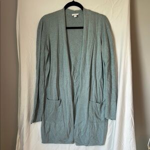 J. Jill Light Blue Knit Cardigan Sweater